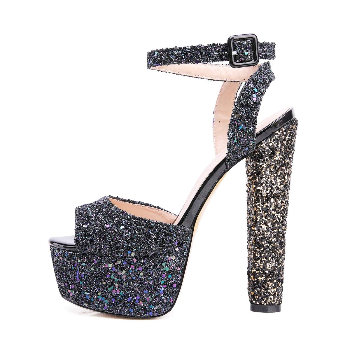 glitter platform shoes