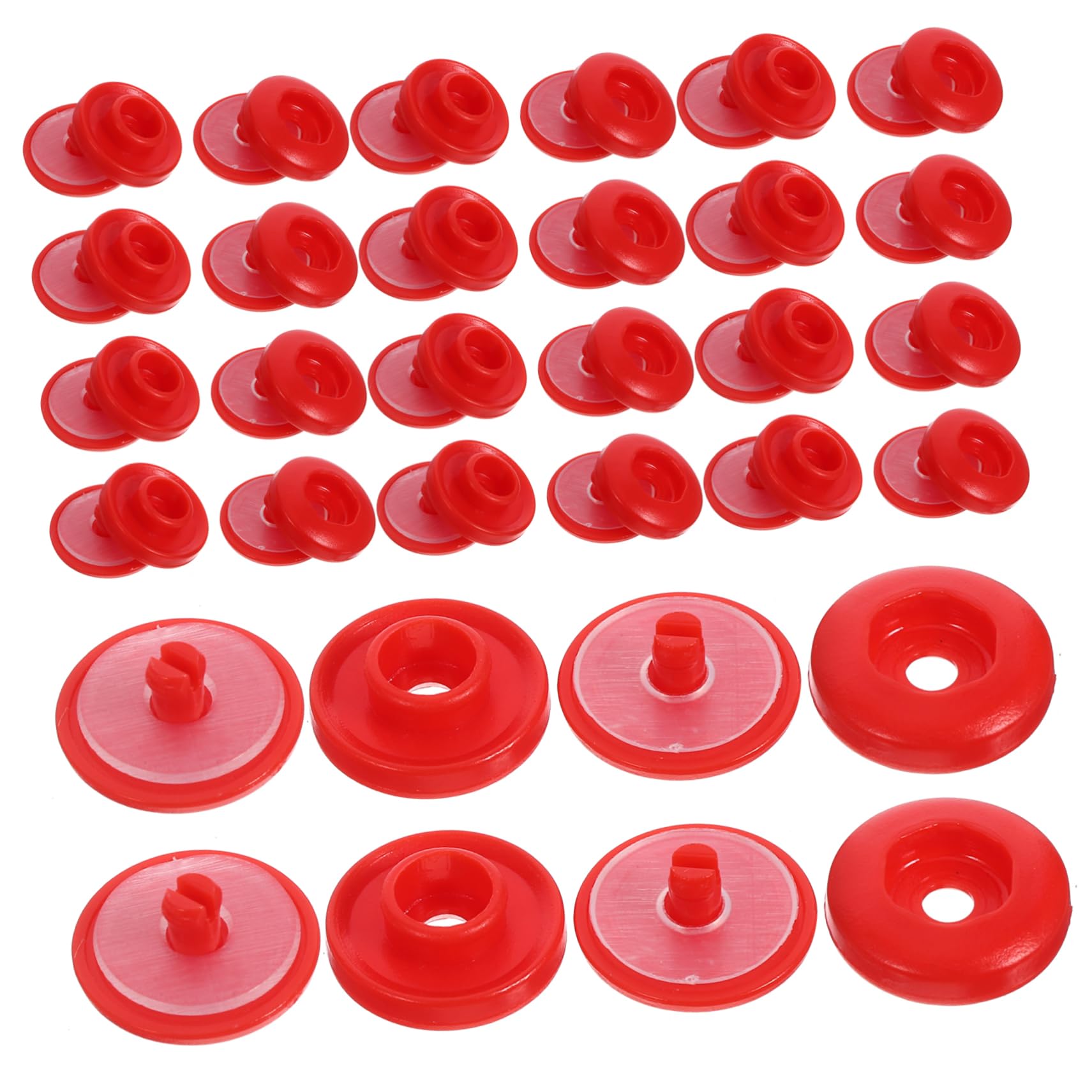 Operitacx 400juegos Botones De Presión Plásticos Para Ropa y Manualidades Fácil Instalación Adecuados Para Decoración De Prendas