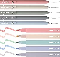 Vista 8 de Mr. Pen Aesthetic Gel Pens & Highlighters No Bleed, 10 Pack - Morandi Color Bible Pens, Black Ink