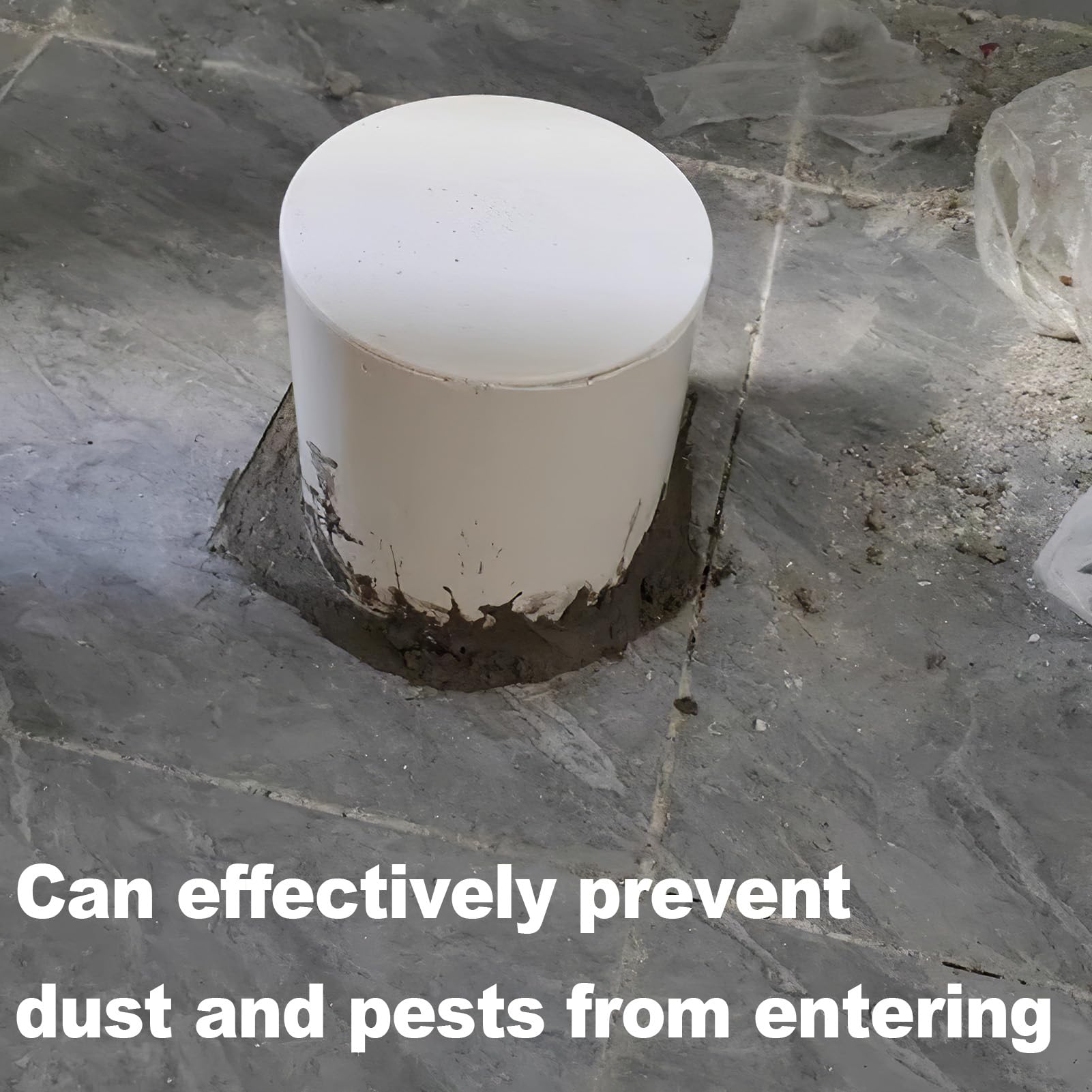 Copertura per tubo di drenaggio in PVC con valvola di spostamento