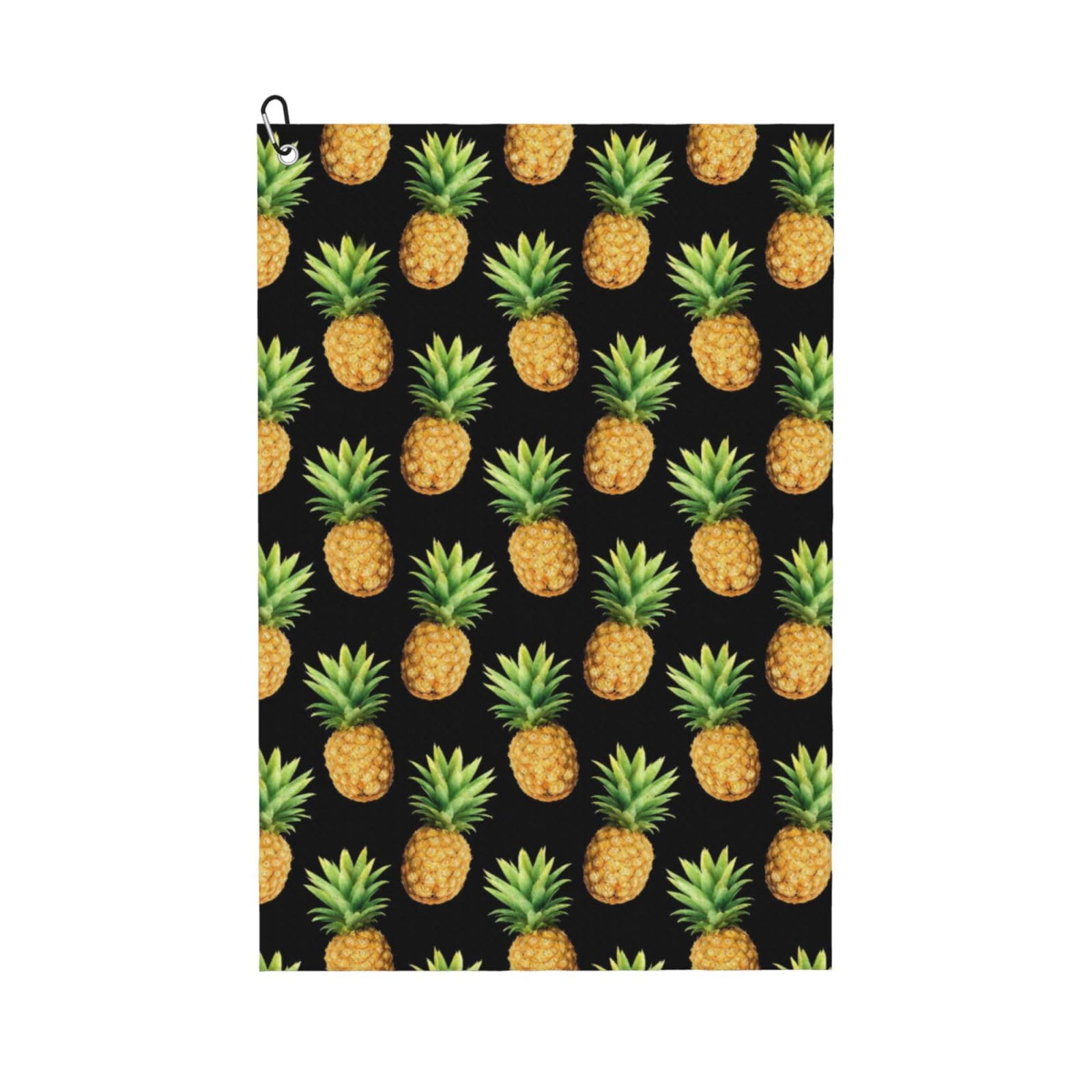 Oudrspo Pine Tropical Fruits Fun Pattern Multi-Functional Golf Towel | Absorbent Quick Drying 16x24in