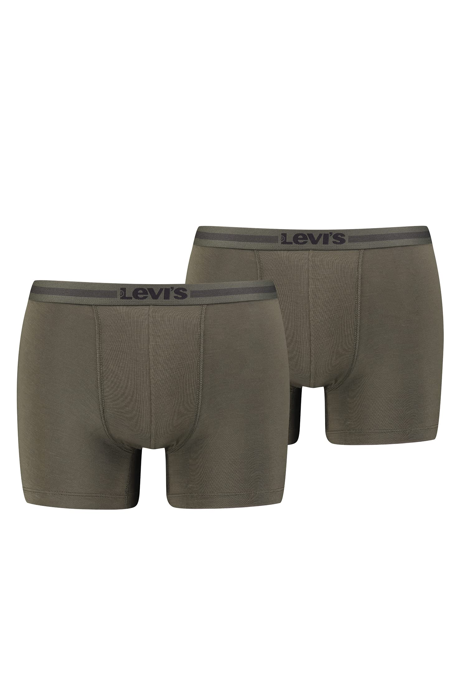 Levi's mens Tencel Boxer Brief Boxer Briefs, Khaki, Medium