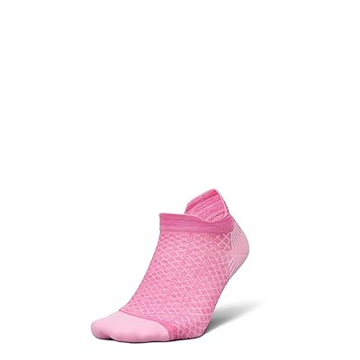 Feetures PF Relief Light Cushion No Show Tab Crew Cut Socks Shoes Wild Rose