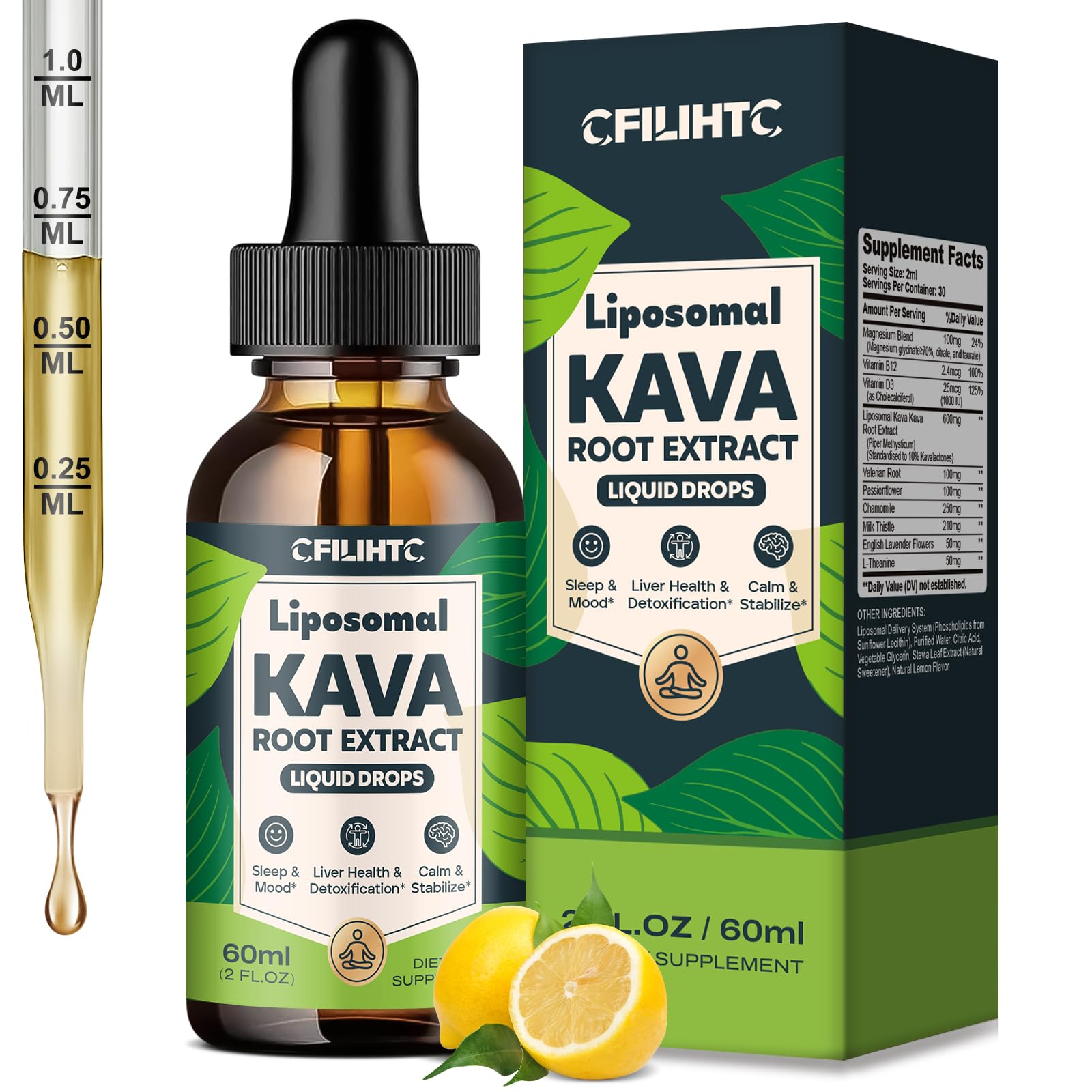 l carnitin i kava Liposomal Liquid Drops Kava Kava Supplement - Valerian Root for Sleep Stress Relief Kava Root Extract size:120 Capsules BODY OIL 7000 tu PA++++