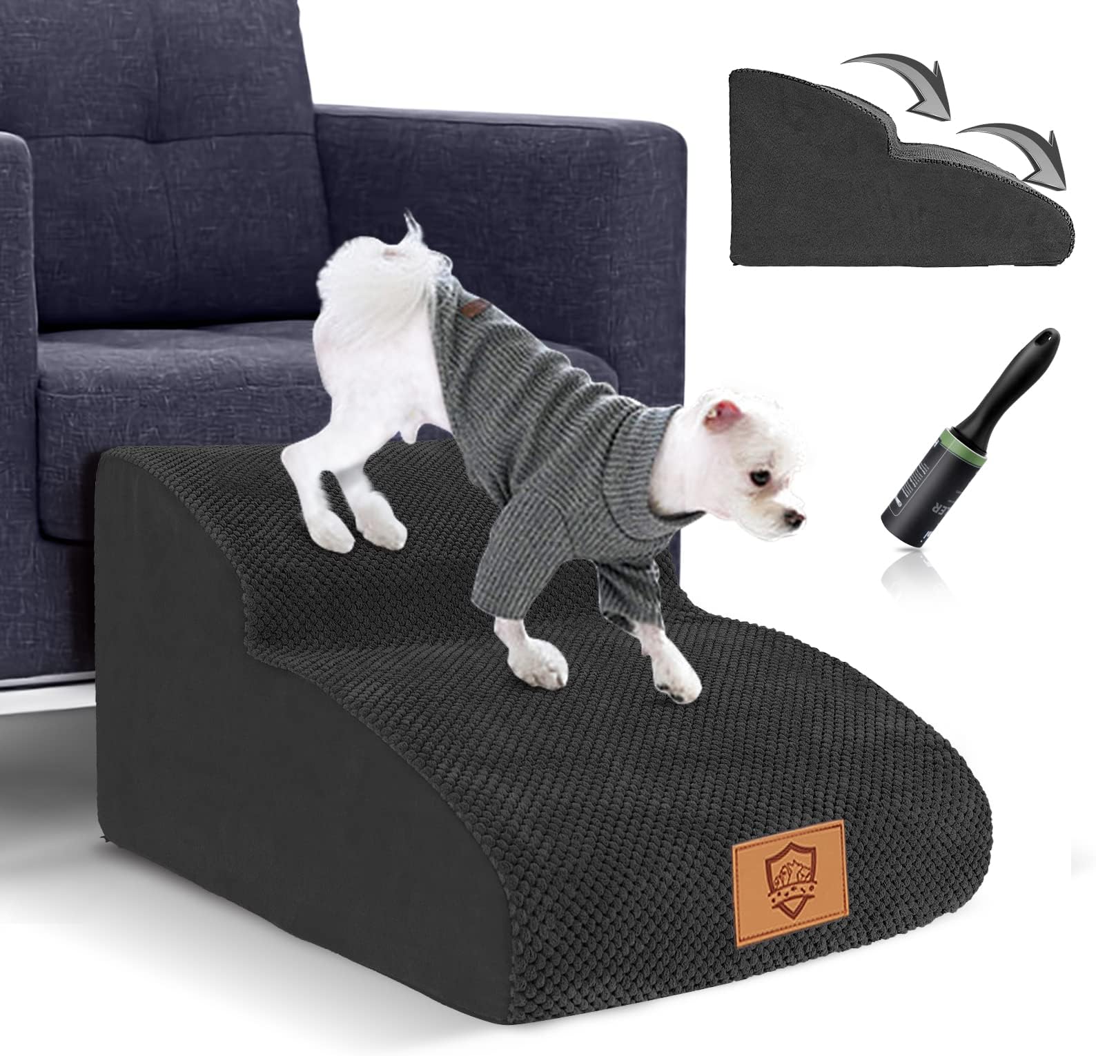GIBZ Copriletto Impermeabile Per Cani E Gatti | Antiscivolo Con Puntini In Gomma | Lavabile | Protezione Divano E Letto | 220x210 Cm Caffè - 5