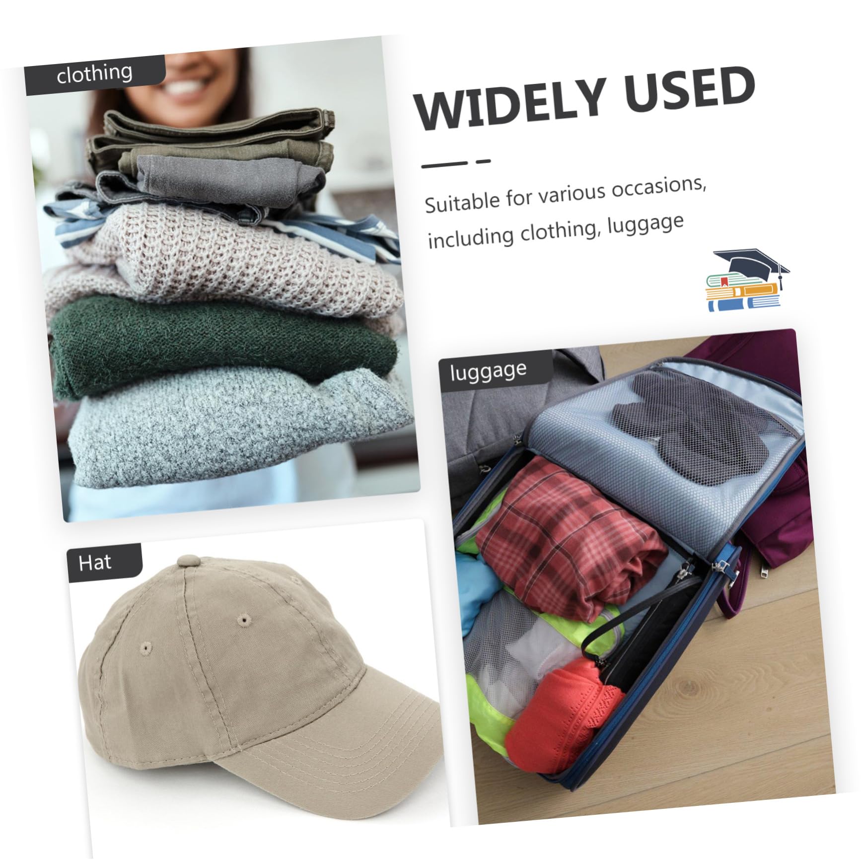 Cinta de Gancho y Bucle para Coser Ropa y Bolsas, Material de Nylon y Tejido Mixto, Longitud Amplia y Versátil, Adecuado para Equipaje y Confección