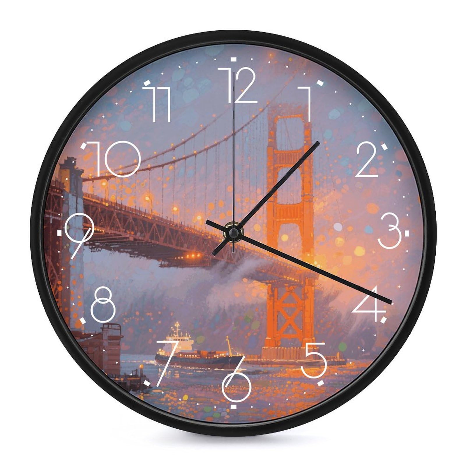 Horloge murale cuisine San Francisco idée cadeau déco moderne