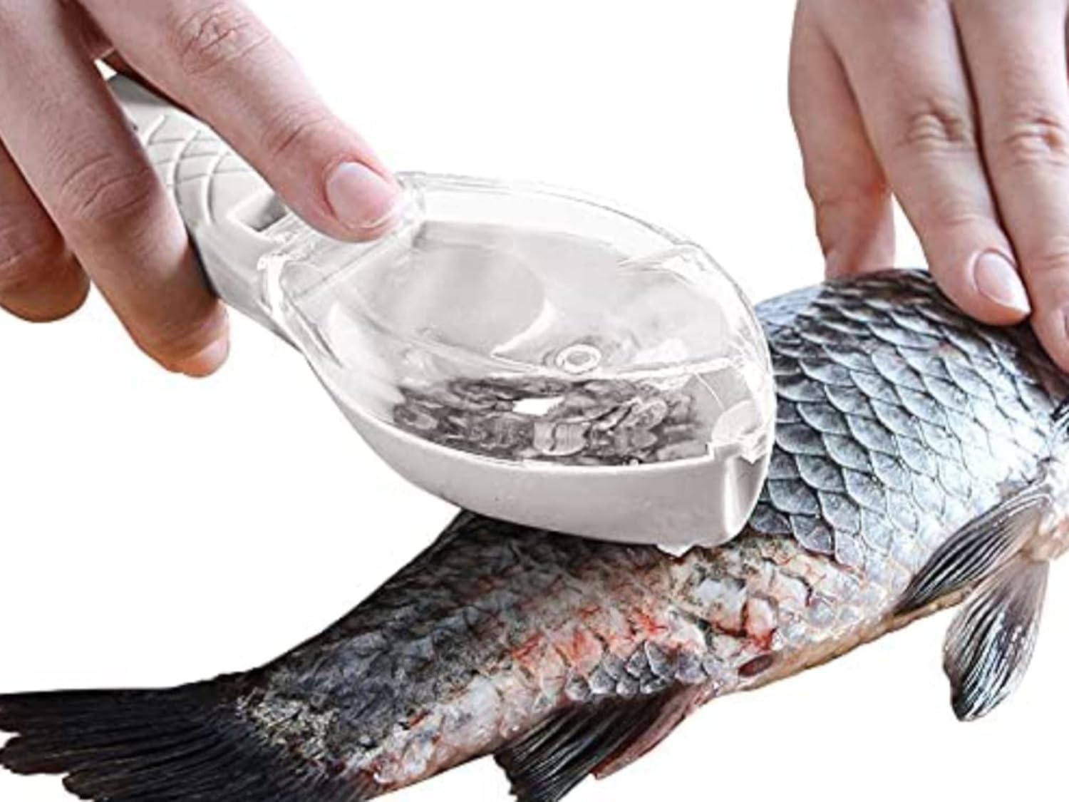 MyBest Fish Scaler Skin Brush Scraping Fishing Remove Fish