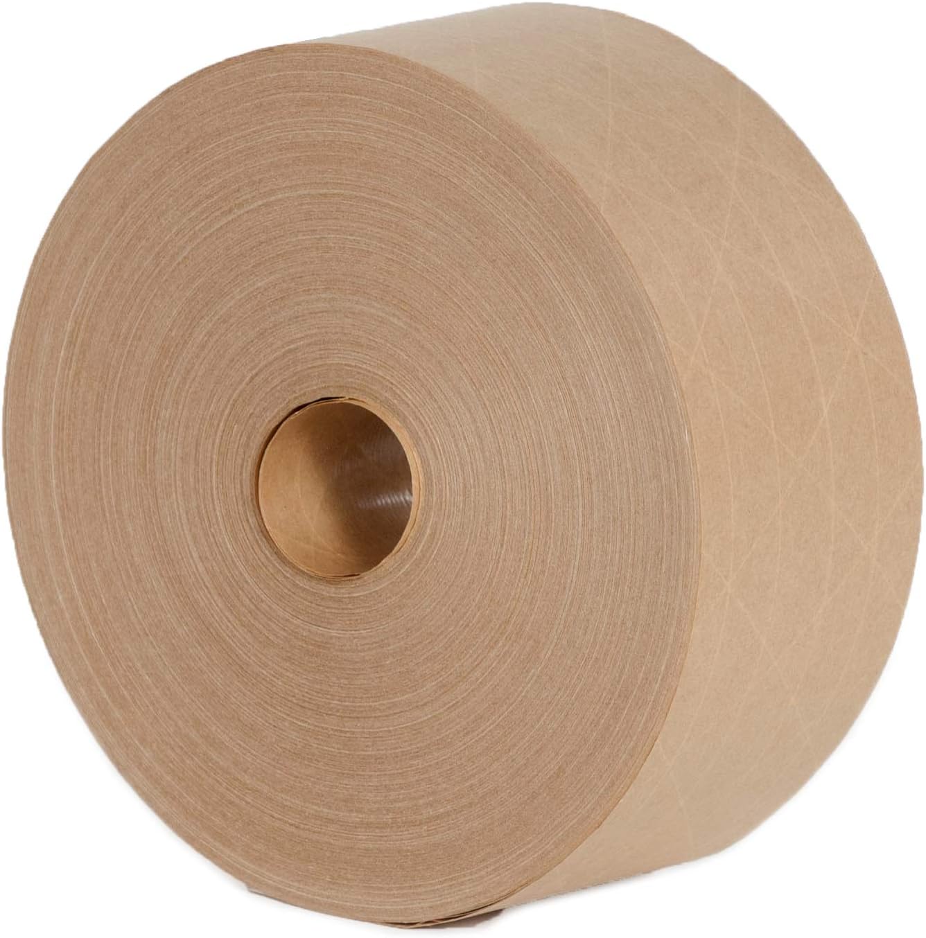 PackageZoom Water Activated Reinforced Kraft Paper Tape, Gummed Packing Tape, 2.75 in x 375 ft, Brown, 8 Rolls, 3,000 ft Total