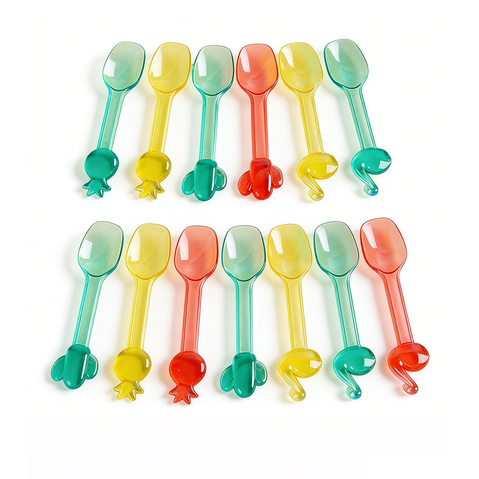 Mini Ice Cream Spoons – 27pcs Reusable Colorful Kids Gelato Spoons for Ice Cream & Dessert