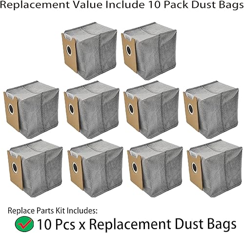 Miniatura 3 de Bolsas antipolvo de repuesto para Eufy RoboVac L35 Hybrid / L35 Hybrid+, LR30 Hybrid / LR30 Hybrid+, LR20 Auto-Vacío Estación de Vacío Accesorios