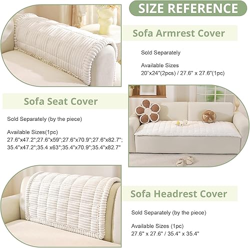 Miniatura 3 de Funda de sofá lavable para perros, funda de sofá para mascotas, funda de sofá modular suave y mullida en forma de L, protector grueso apto para