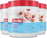 Vista 12 de SlimFast Polvo original para reemplazo de comida, vainilla francesa, mezcla para batido de pérdida de peso, 10 g de proteína, 14 porciones