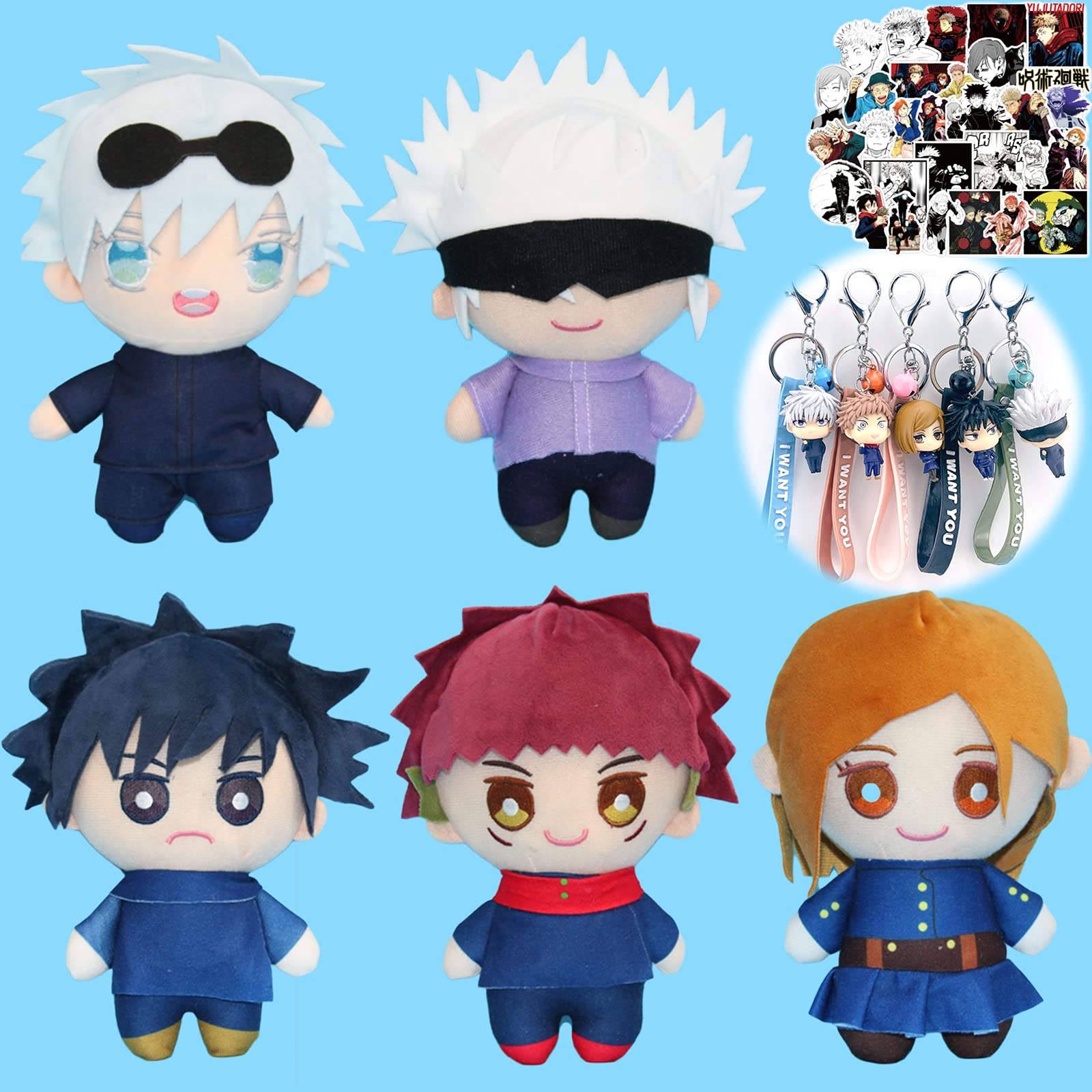 Gojo Satoru Plushie Itadori Yuji Plush Fushiguro Megumi Plush Nobara ...