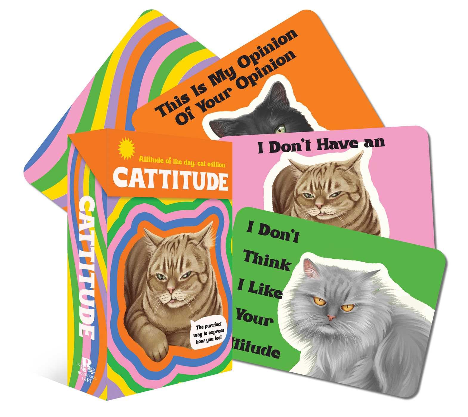 Cattitude Attitude of the day: cat edition by Rockpool Publishing (Cards)