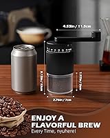 Vista 3 de Manual Coffee Grinder with Ceramic Burr, 40g Capacity,35 Adjustable Settings,Portable Hand Mill for Espresso, French Press, Drip,Pour Over,Cold