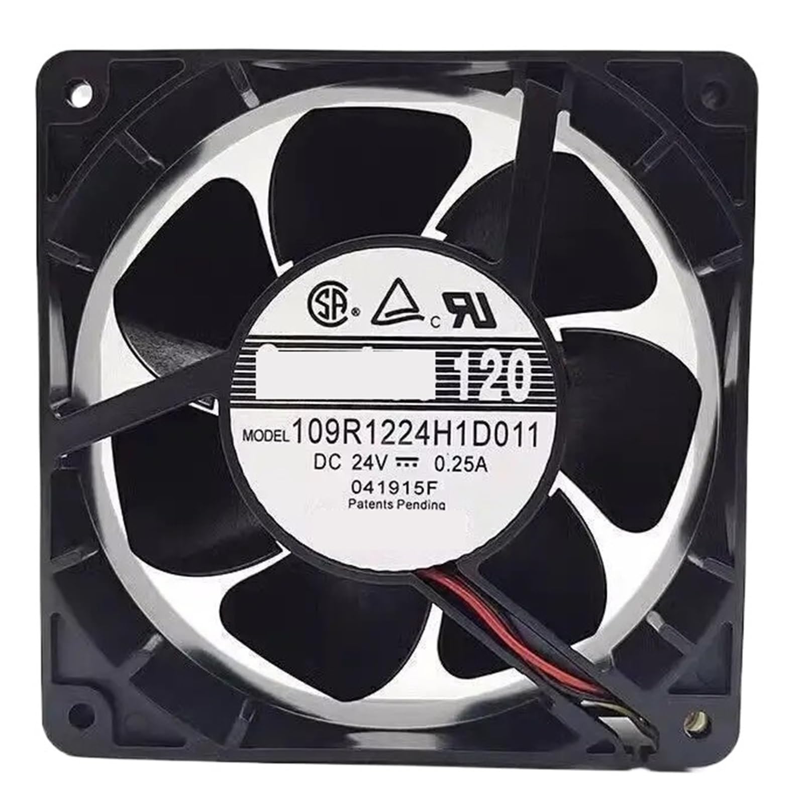 PEQYUACTE 109R1224H1D011 DC24V 0.25A 12038 12cm 3-Wire Fan