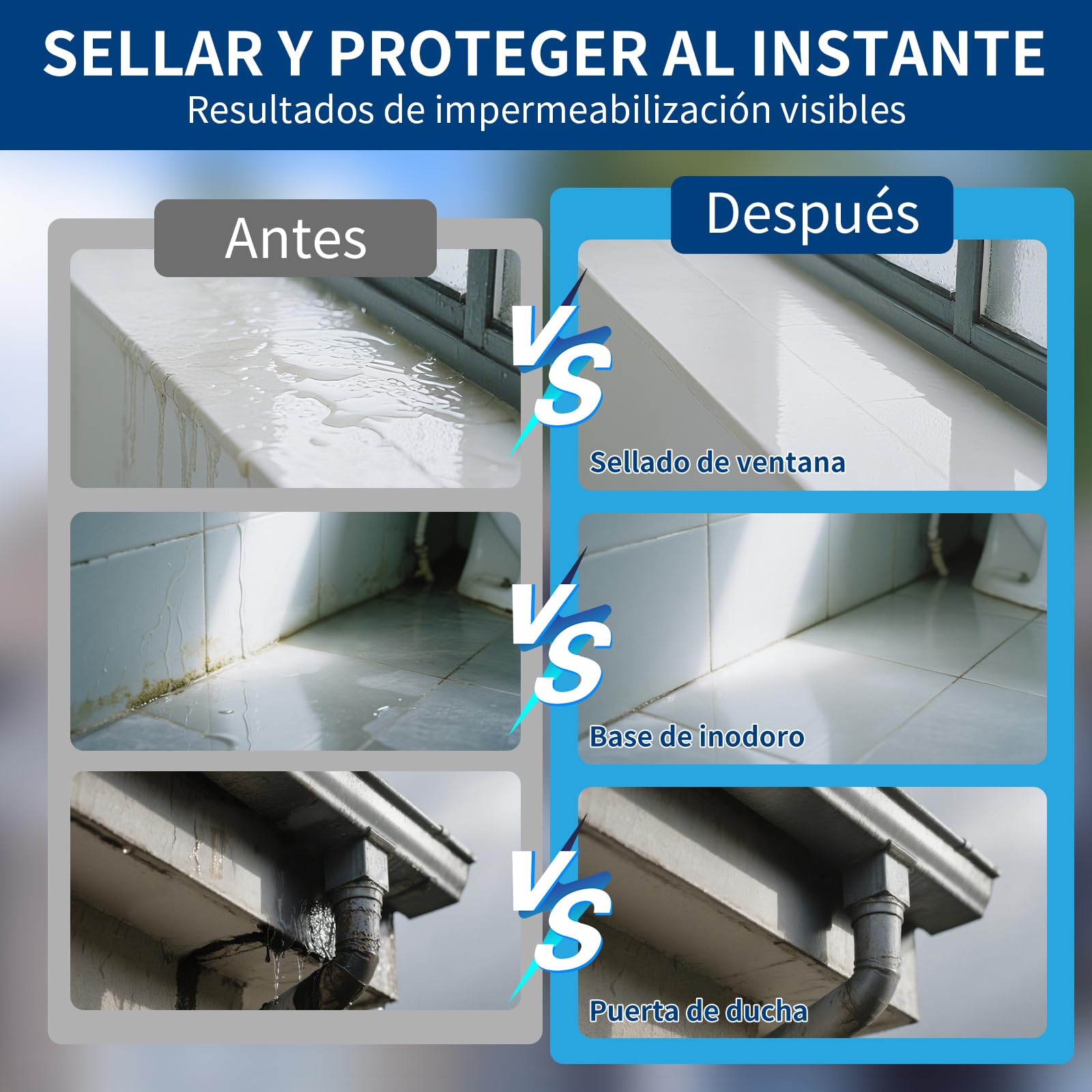 Liquide Étanchéité Transparent 2KG，Revêtement Imperméable Cristallin, Membrane Étanche Universelle pour Intérieur et Extérieur, Colle Étanchéité Anti-Fuite Durable