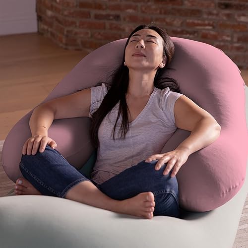 Miniatura 2 de Yogibo - Almohada de apoyo para lectura, almohada única en forma de U con brazos, proporciona un excelente apoyo y comodidad, almohada de descanso