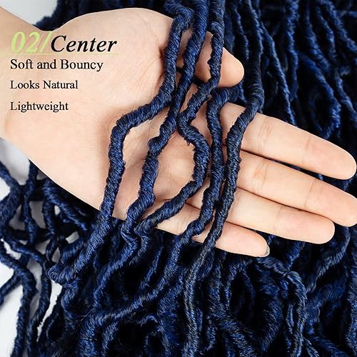 Vista 90 de Umylar Rastas de pelo sintético de ganchillo de 18 pulgadas, 7 paquetes de 7 paquetes de extensiones de cabello sintético de ganchillo para mujeres