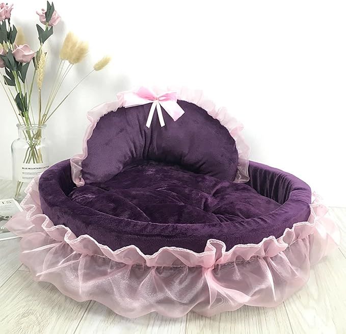 Cama para Perro Grande con Diseño de Encaje y Lazo miniatura 7