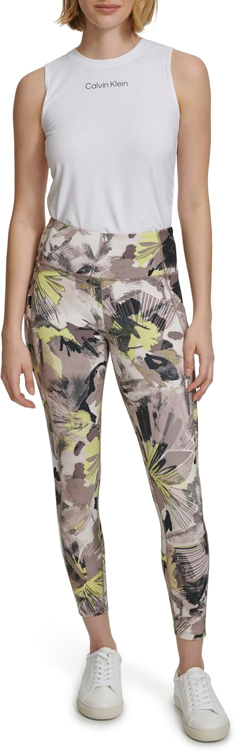 Calvin Klein Womens Printed High Waisted Leggings - Image 2