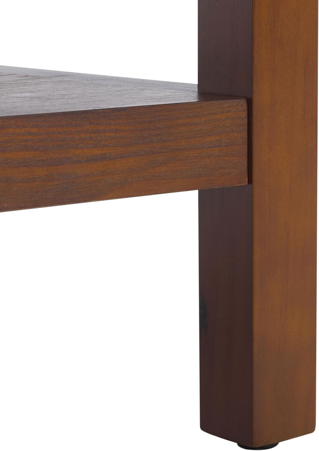 SAFAVIEH Home Collection Omara Walnut Brown 1-Shelf Coffee Table