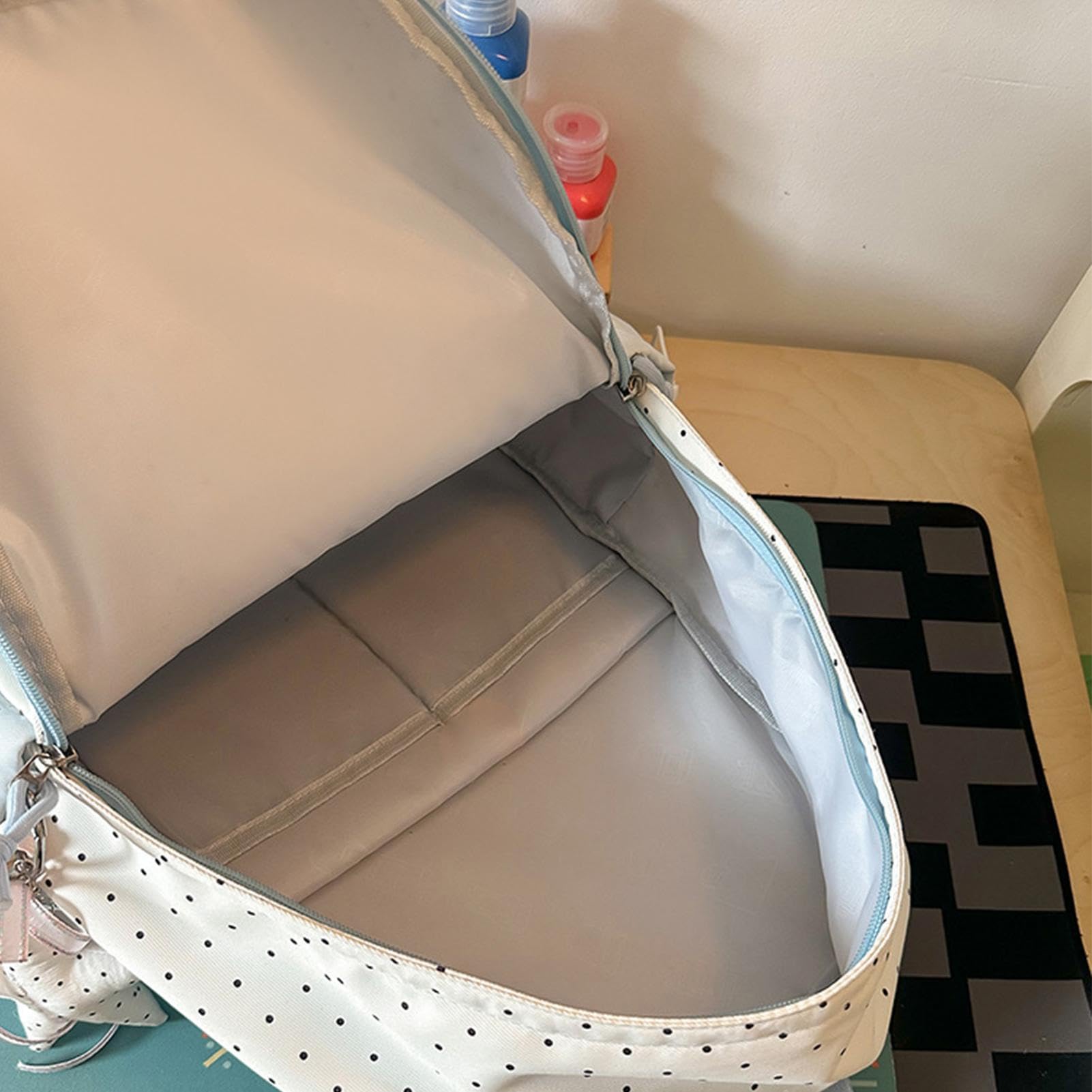 Generisch zaino italiano, in nylon, stile kawaii, con ciondolo a