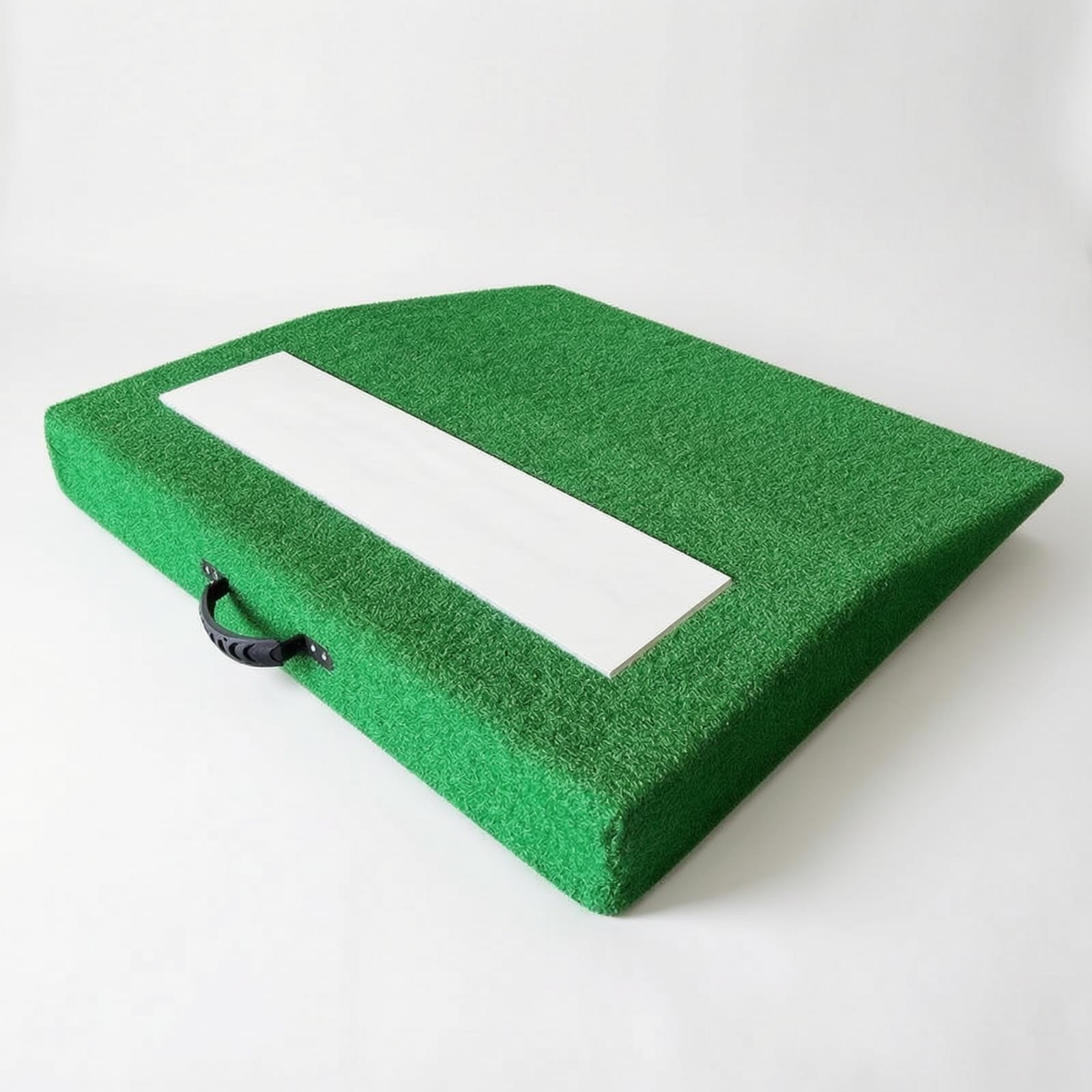 Montículo de Lanzamiento Portátil Mound de Béisbol para Lanzar con Placa Rectangular Superficie Tipo Césped Base EVA Transporte Fácil Adecuado para, Verde