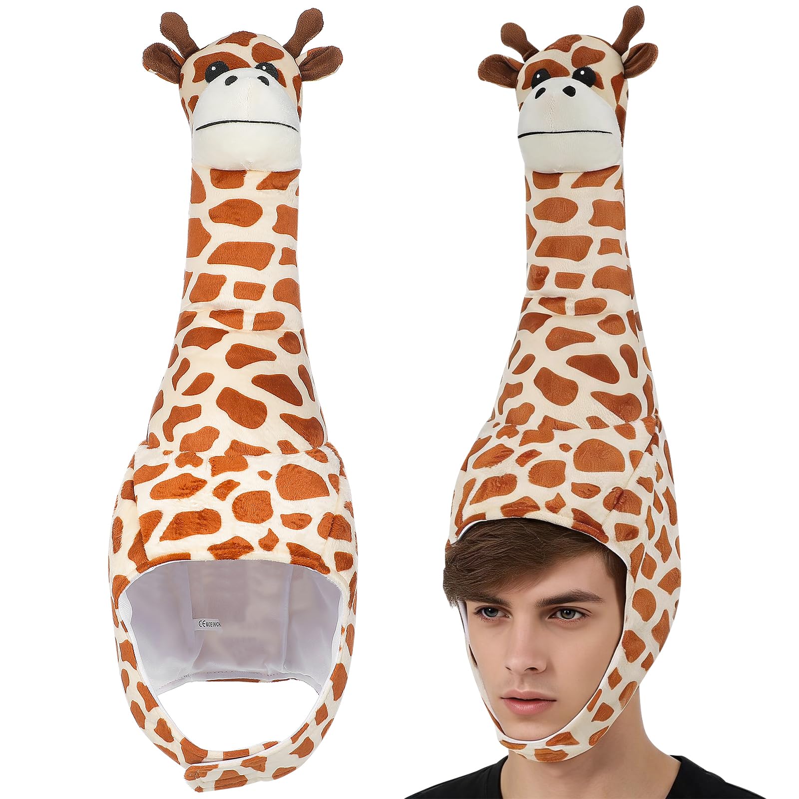 VICASKY Cappello Giraffa in Peluche per Feste in Maschera, Buffo