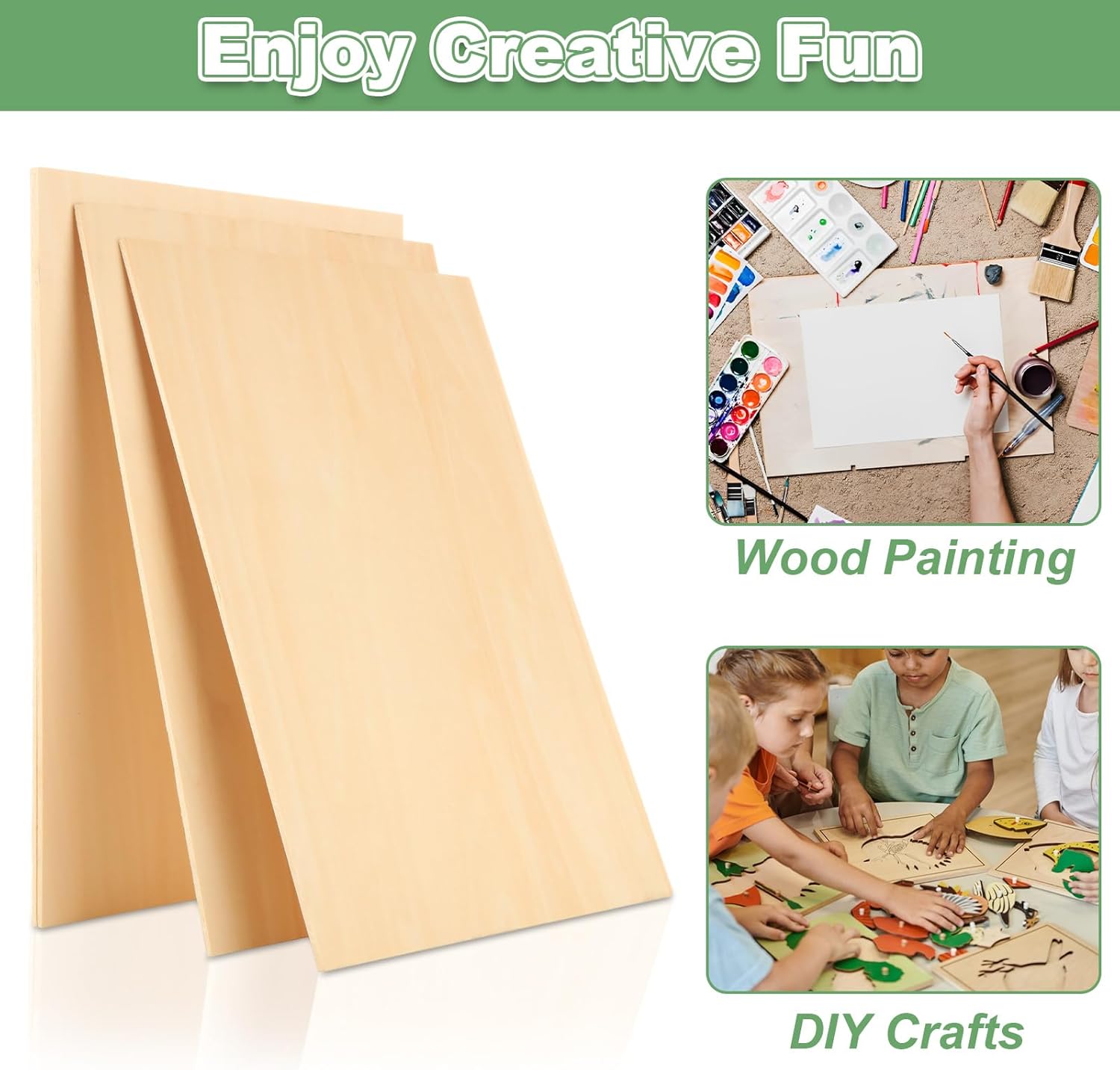 18pcs 12 x 15.7 x 1/8 Inch Plywood Basswood Sheets, 3 mm Unfinished Plywood for Craft Thin Plywood Board Sheets Rectangle Wood Panels for DIY Ornaments and Architectural Model