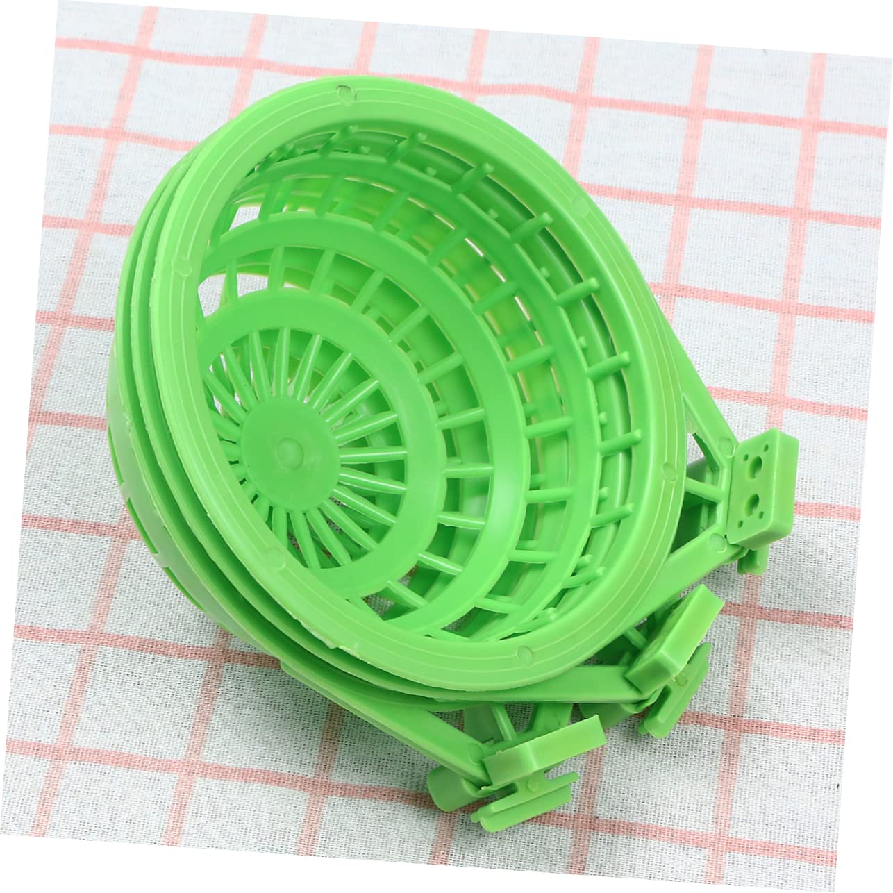 BESPORTBLE 9pezzi Nido per Uccelli Plastica Verde Nido Vuoto per Pappagalli e Piccoli Uccelli Accessori per Animali Domestici Posto per Riposo e Relax