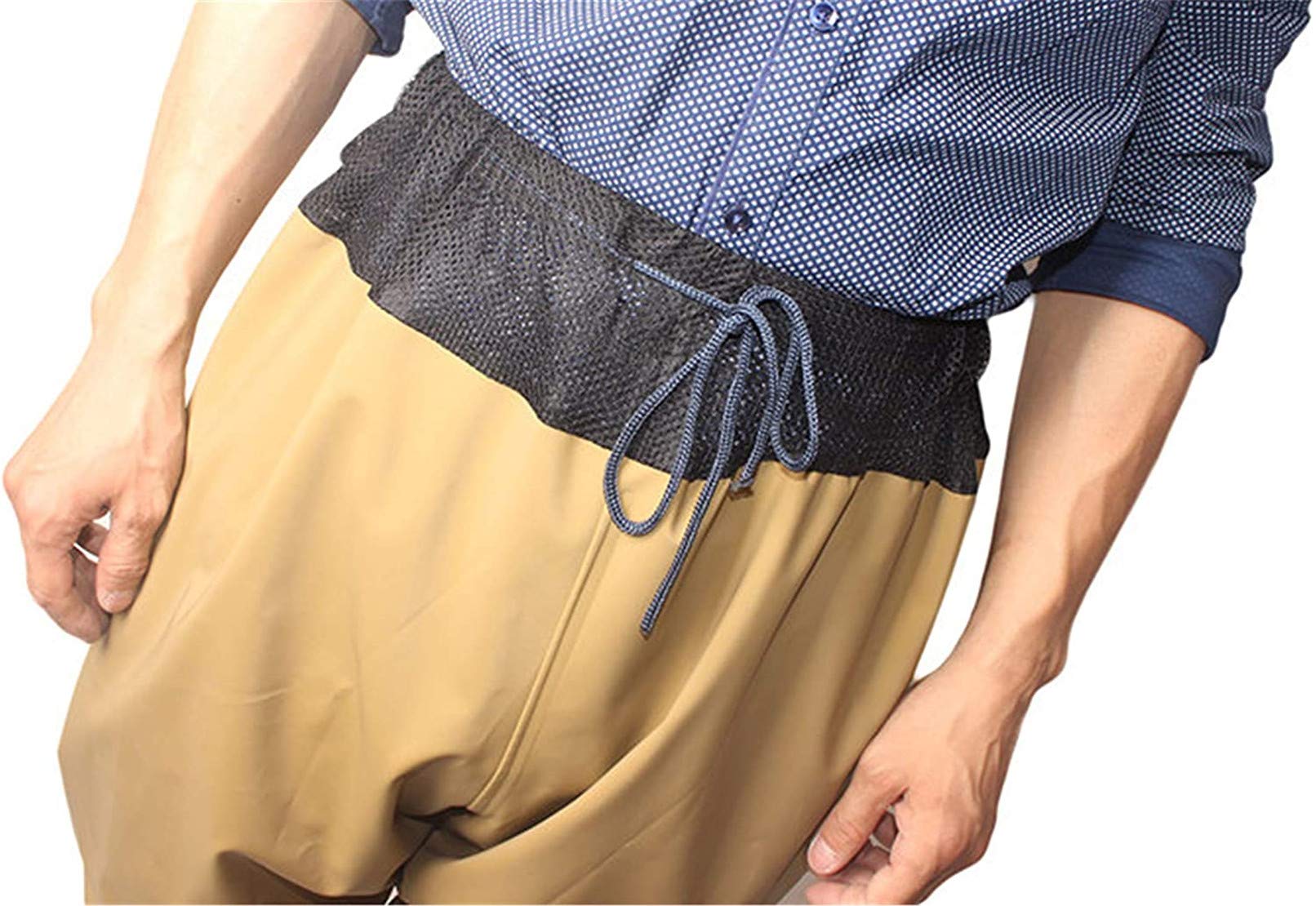 Watastiefs Anglerohose da Uomo con Vita Incavar, Stivali in Gomma Impermeabile Ultra Leggera Stivali da Pesca All'aperto Wattaks + Scarpe da Boot Soft E Antiscivolo in PVC