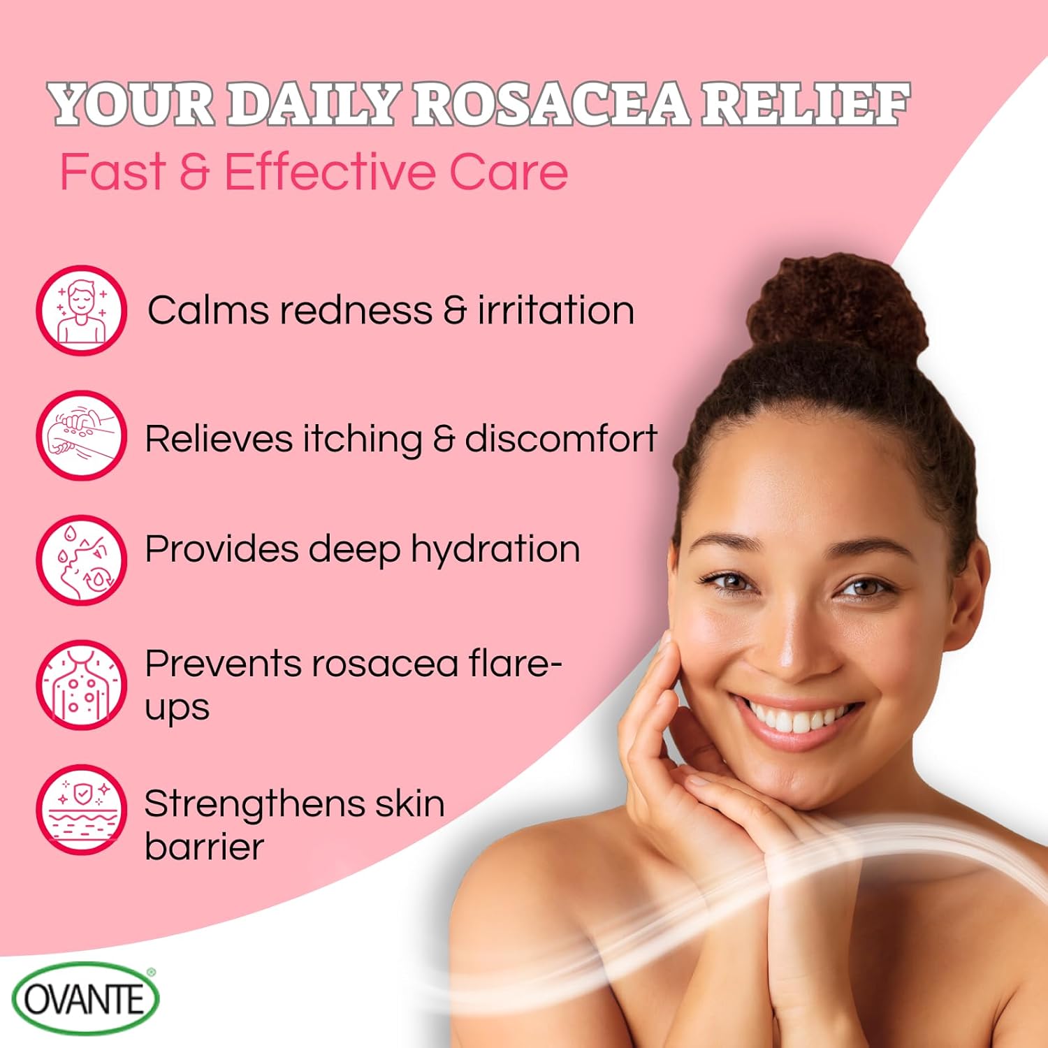 Facial Redness Cream for Men & Women with Rosacea - 0.5 oz - Image 5