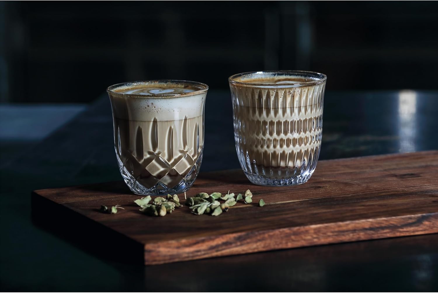Nachtmann, 2 Piece Cappuccino Set, Flat White Glasses/Cappuccino Glasses, Crystal Glass, 234 ml, Colour, Noblesse Barista, 104897