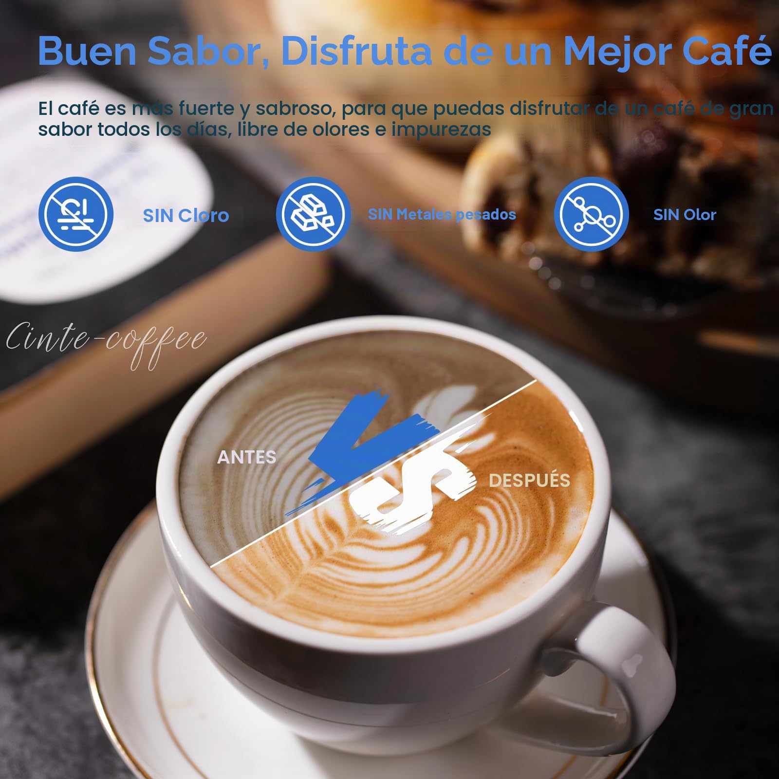 BREAUILL 4 filtros de repuesto para Sage Barista Express Pro, filtro de agua para SES008/SES810/SES875/SES880/SES920/SES980/SES990/BES008