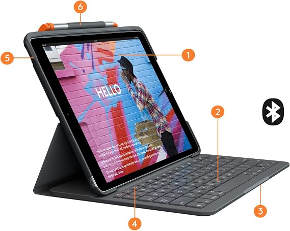 Logitech Slim Folio For iPad 10.Tablet Klııfı 2 inc 7th Gen 8th Gen