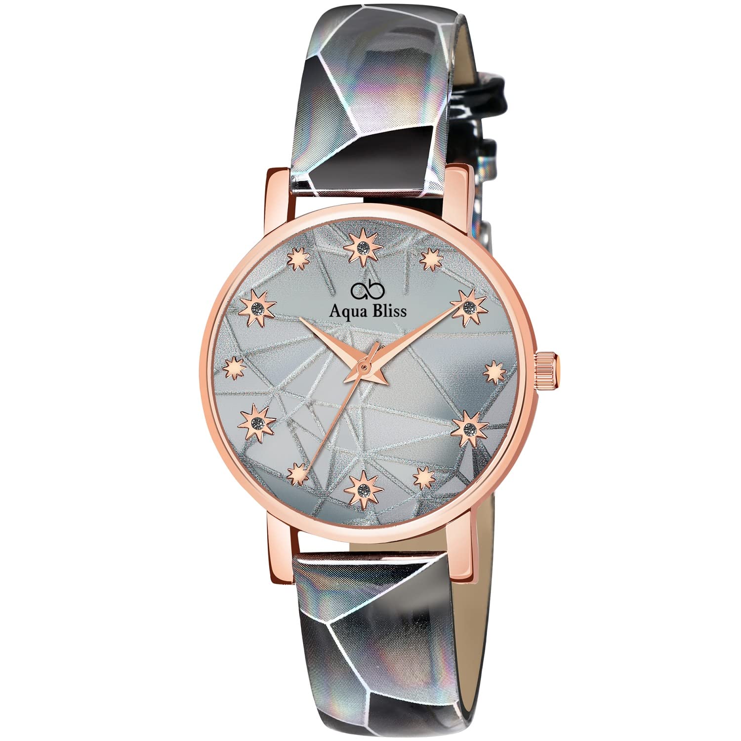AQUA BLISS -61 Leather Analog Womens Watch (Light Grey) (B0C171CZJJ) Amazon Price History, Amazon Price Tracker