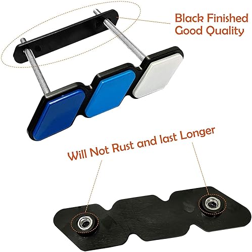 Miniatura 6 de TRD - Insignia decorativa de rejilla tricolor, emblema de diamante, compatible con Toyota 4Runner Tacoma Tundra y otras rejillas de malla o rejilla