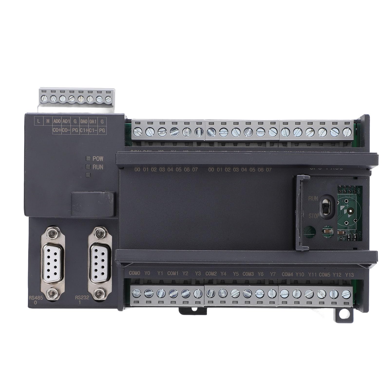 Módulo Controlador de Relé Lógico Programable Industrial Funciones Avanzadas 16 Entradas 12 Salidas para Aplicaciones de Fabricación ABS 1 Unidad