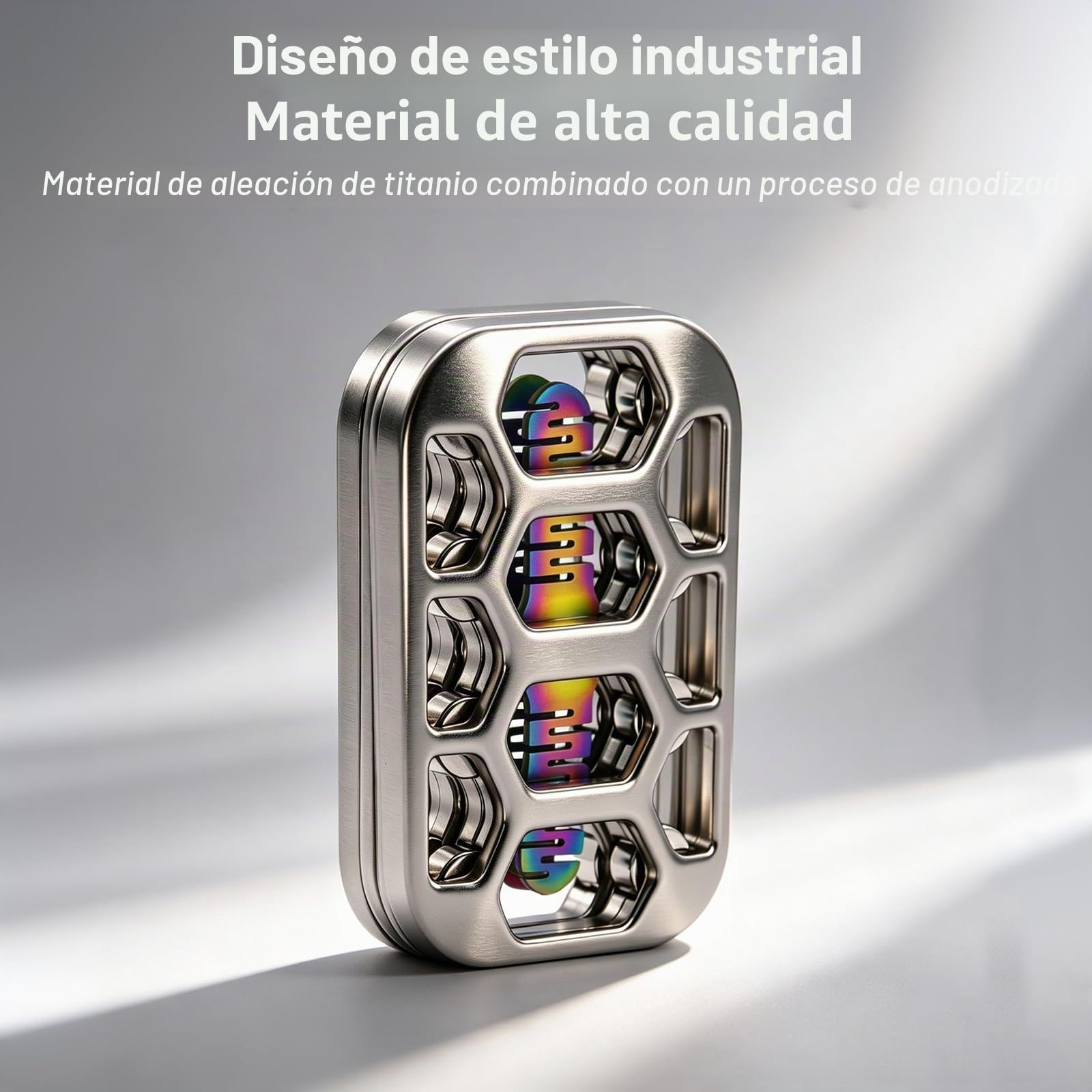 Fidget Slider para Adultos, Juguete Magnético Metálico,Slider Card ASMR, Gadget Táctil Antiestrés, Juguete para los Dedos Adecuado para el TDAH, para la Oficina, para Hombres y Mujeres