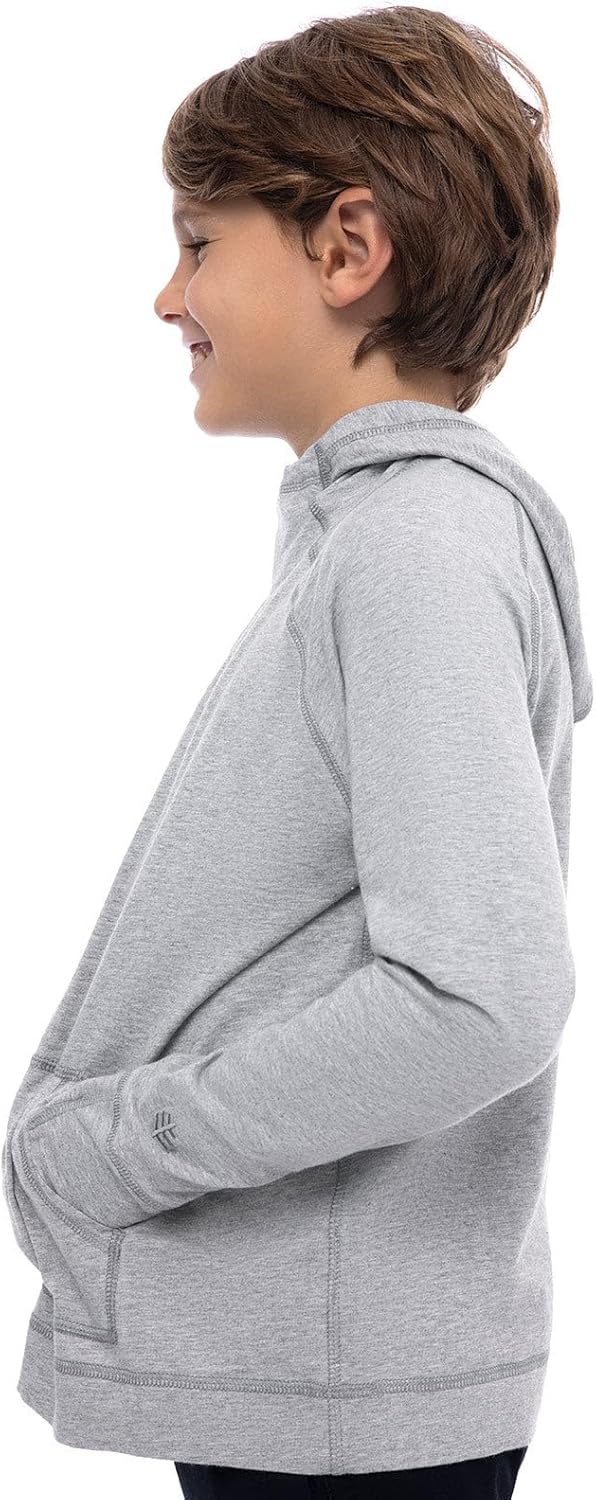 Coolibar Kids' Hoodie with Thumbholes - UPF 50+ Sun Protection - LumaLeo