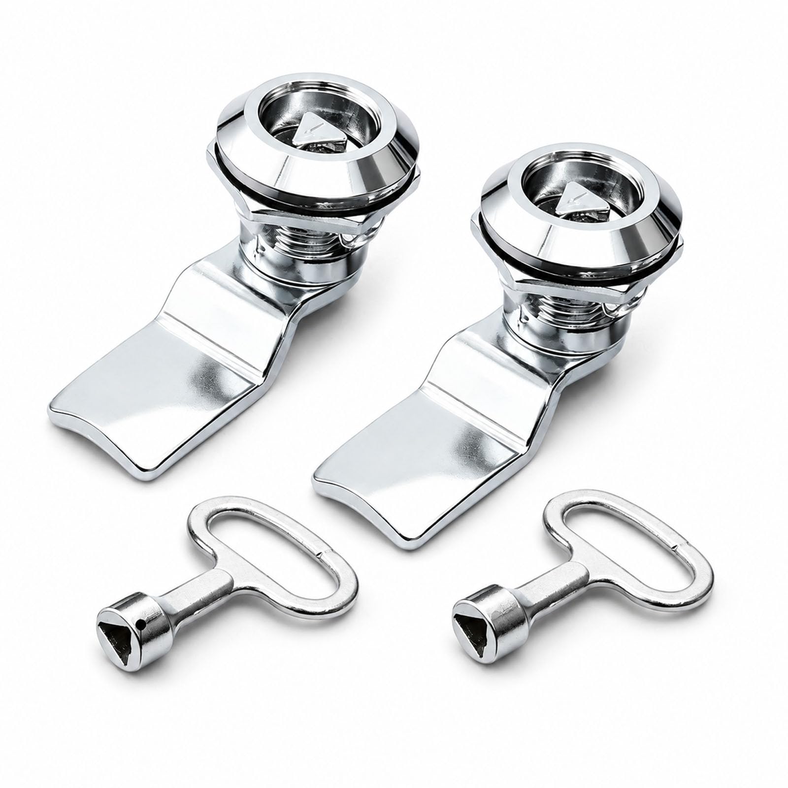 EUQWOSDD 2PCS Triangle Cam Locks, Electric Gas Meter Box Locks with Keys for Mailbox Cabinet Drawer Bin