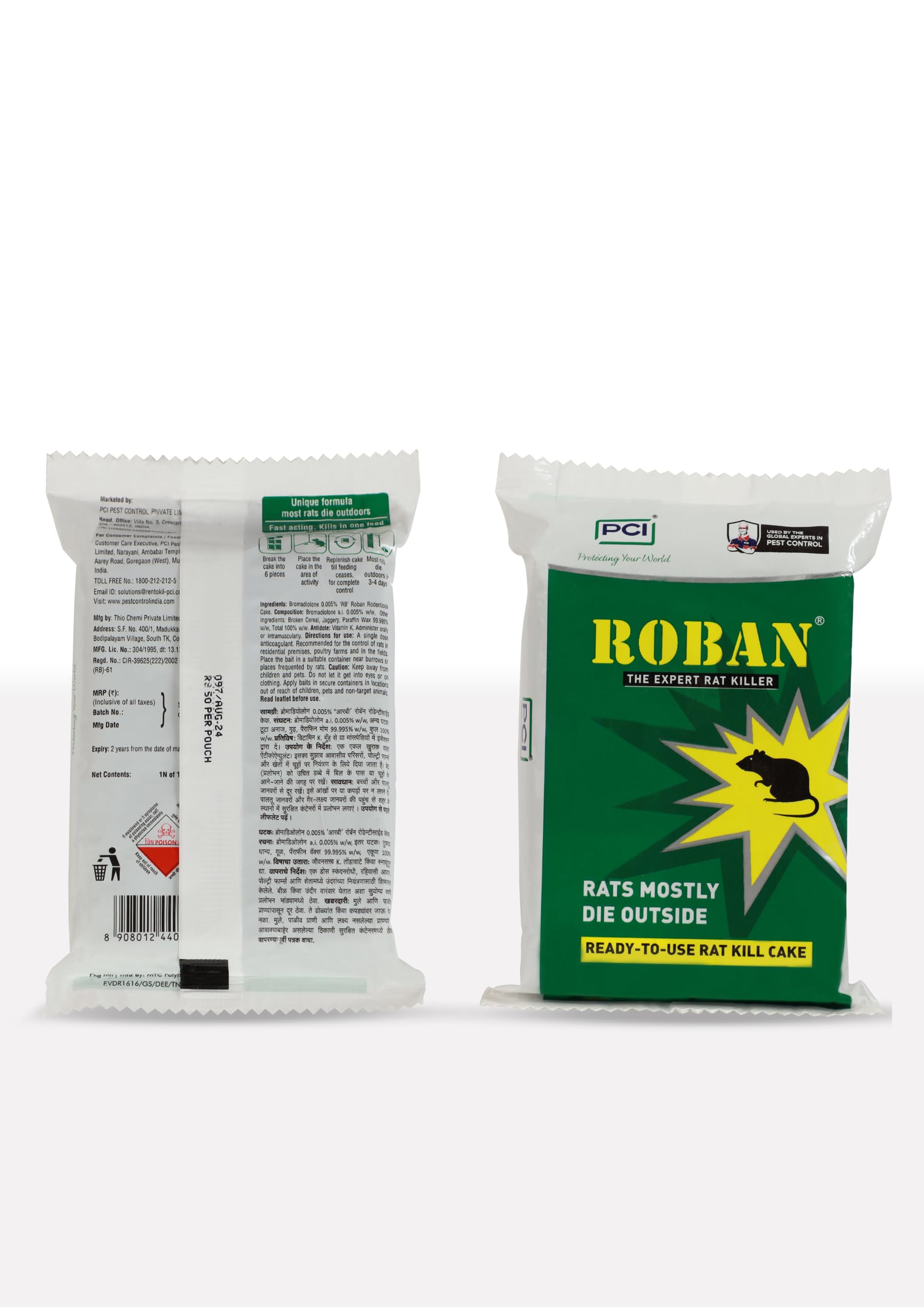 Roban Rat Cake - Kills Rats Outdoors -2
