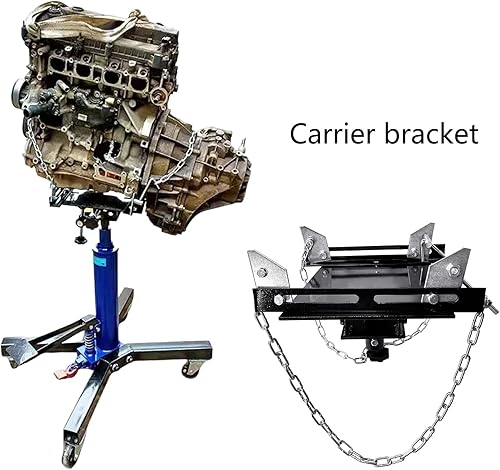 Miniatura 3 de Gato de piso, soporte para gato de piso con cadenas de seguridad, gato de piso de transmisión resistente, soportes de metal para gato, gato de piso
