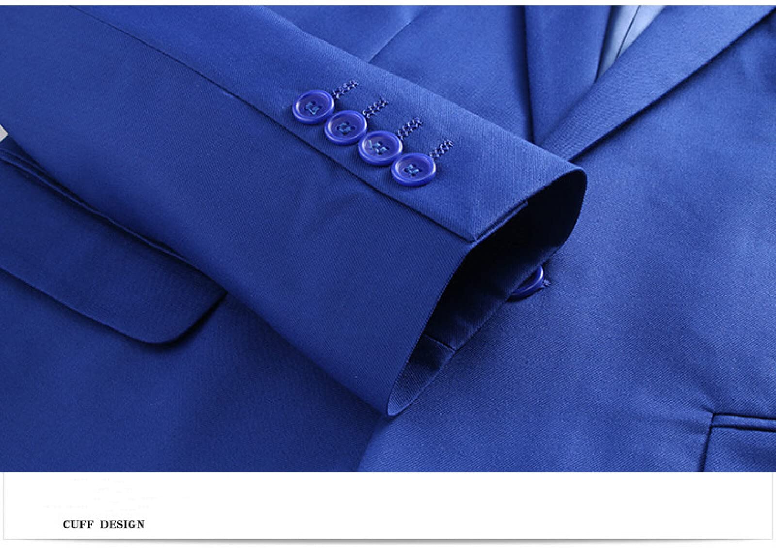 WANMN Chaqueta de Traje de Doble Botonadura de Color sólido Informal de Negocios para Hombre