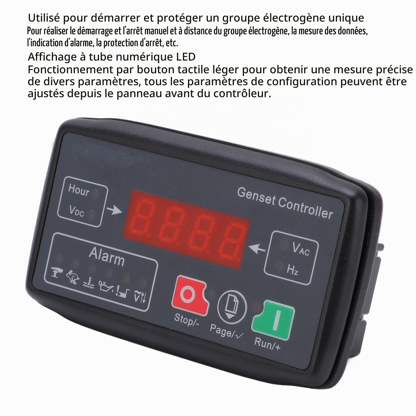 Contrôleur de Groupe électrogène MGC100 Module de Commande D'arrêt de Démarrage Automatique Protection de Démarrage de Groupe électrogène Unique pour les Petits Groupes