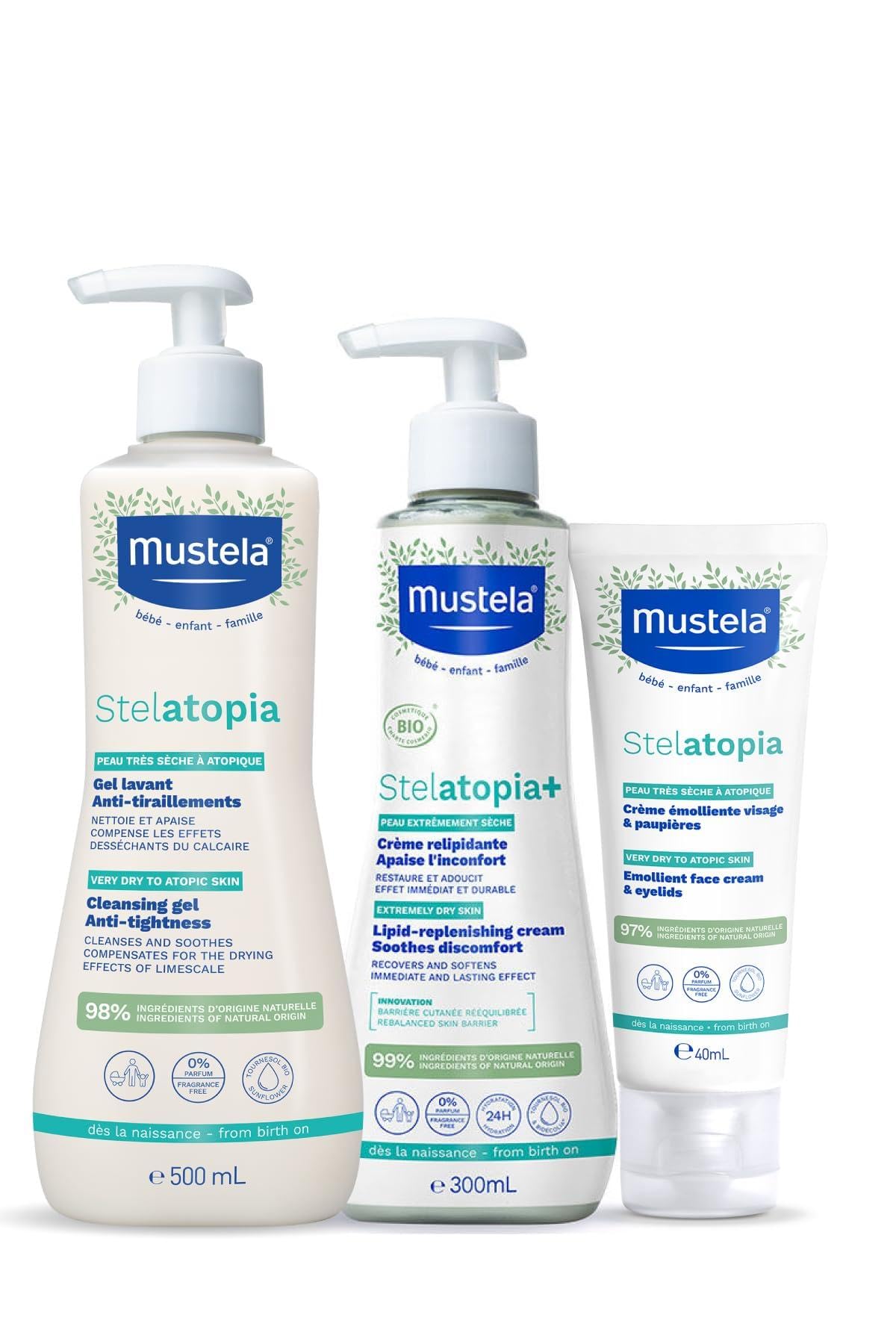Mustela Stelatopia Çok Kuru Ciltler Günlük Bakım Set