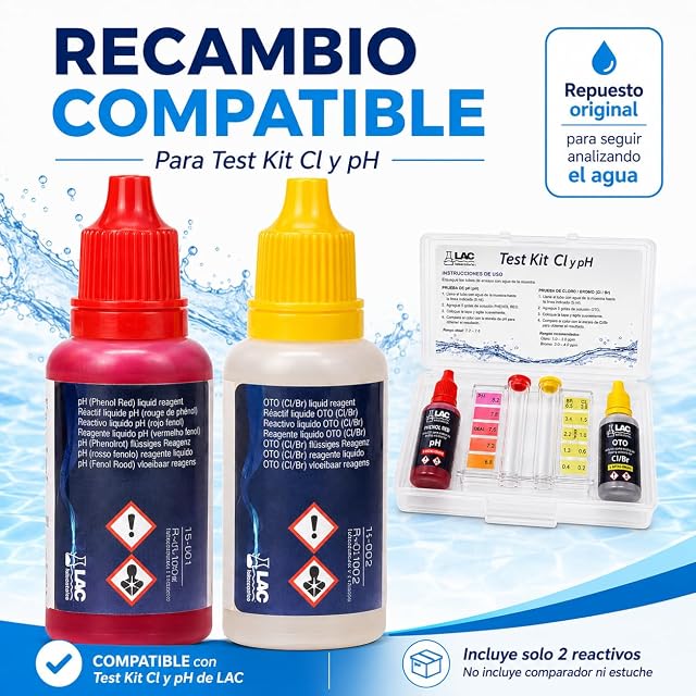 Foto 3 de 3 de Recambio de Oto y Phenol Red para el test kit analizador de cloro y ph - well2wellness - Manual