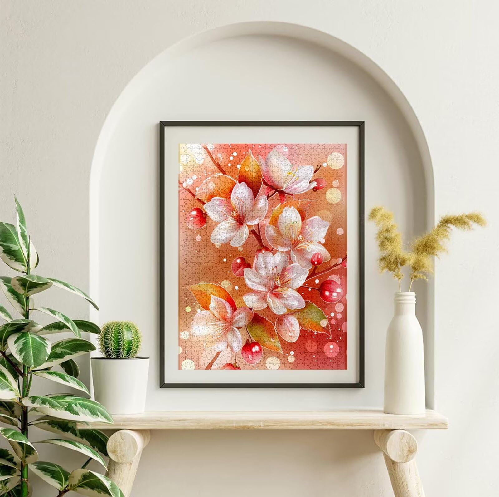 Puzzle 4000 Pièces Rêve, Puzzle 4000 Pièces Adultes et Enfants, Puzzles Bois avec Une Boîte d'emballage Exquise, Jeu Éducatif Puzzles Fleur, Noël Decoration Maison, Cadeau Femme, Cadeau Homme H-6182